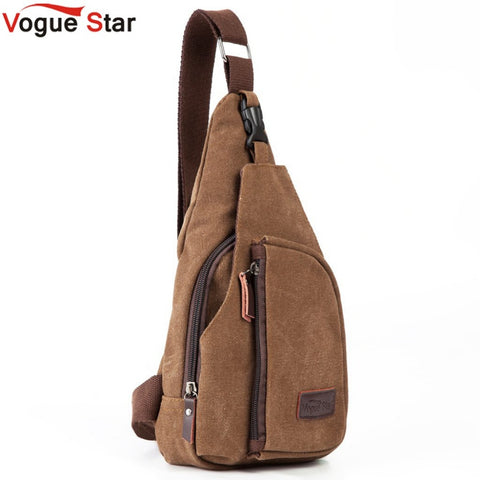 Image of Canvas Messenger Shoulder Bag