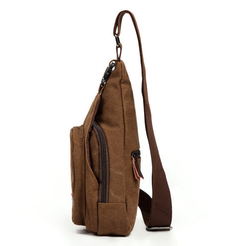 Image of Canvas Messenger Shoulder Bag