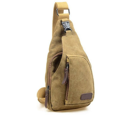Image of Canvas Messenger Shoulder Bag