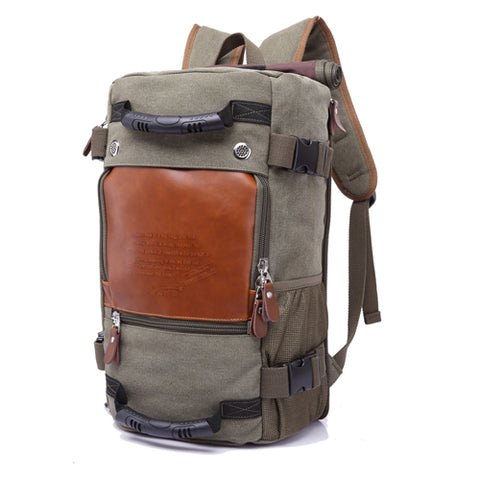 Image of Canvas Large Capacity Backpack/Carry On