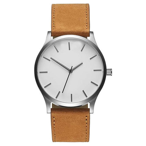 Image of Quartz Watch with Leather Wrist Band