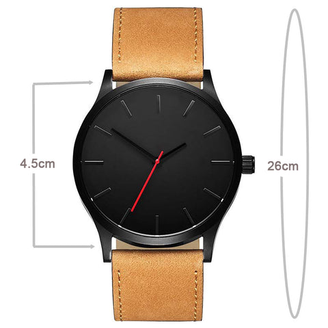 Image of Quartz Watch with Leather Wrist Band