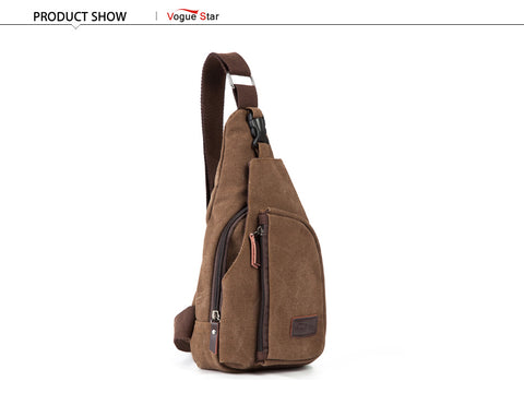 Image of Canvas Messenger Shoulder Bag