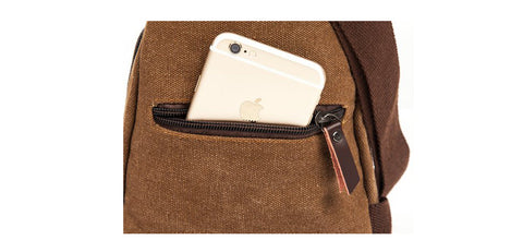 Image of Canvas Messenger Shoulder Bag