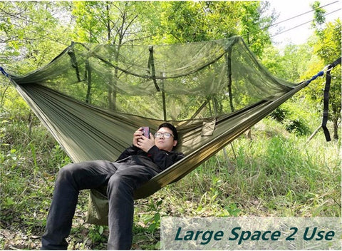 Image of 1-2 Person Outdoor Hammock With Mosquito Net