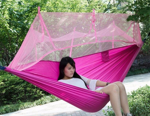 Image of 1-2 Person Outdoor Hammock With Mosquito Net