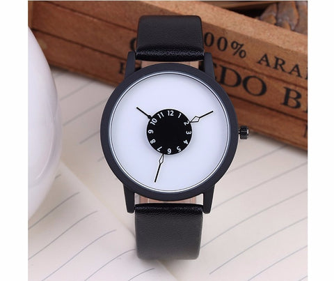 Image of Dial Watch Men/Women Leather Band