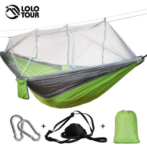 Image of 1-2 Person Outdoor Hammock With Mosquito Net