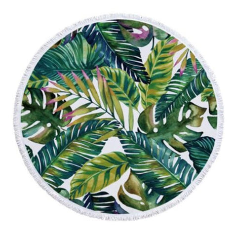 Image of Boho Round Microfiber Beach Towel - Multi Styles