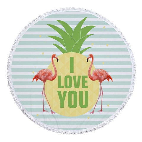 Image of Boho Round Microfiber Beach Towel - Multi Styles