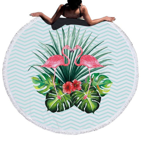 Image of Boho Round Microfiber Beach Towel - Multi Styles