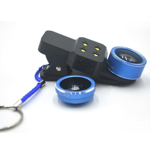Image of External Phones Lens Clip -Macro Wide Lens Beauty Selfie Ring Light