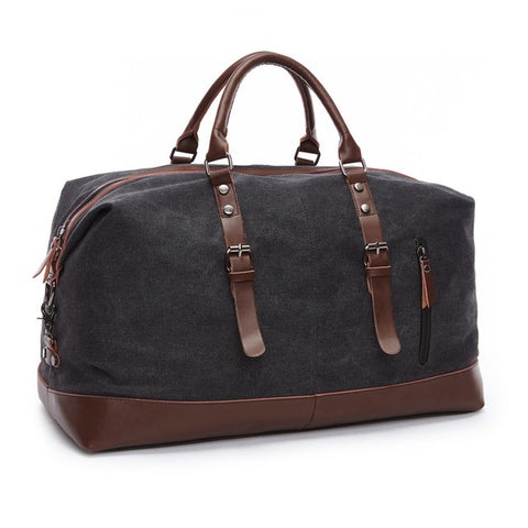 Image of M Royal Extra Large Canvas Leather Carry on Tote