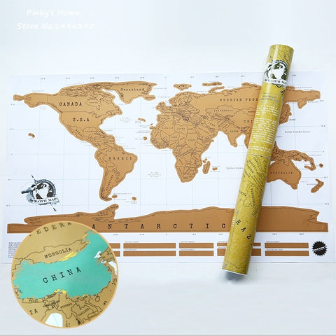 Image of Vintage World Scratch Off Map
