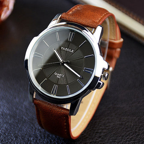 Image of Mens Fashion Leather Work Watch