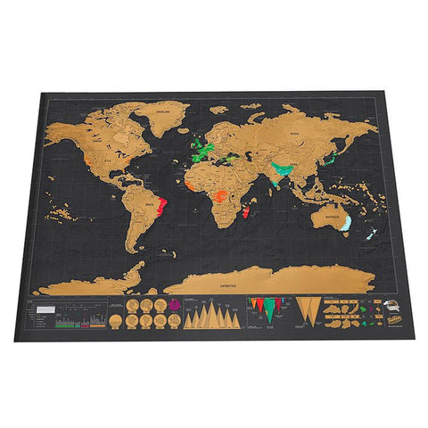 Image of Scratch Off World Map Travel Edition- Cities Included