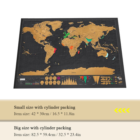 Image of Scratch Off World Map Travel Edition- Cities Included