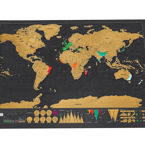 Image of Scratch Off World Map Travel Edition- Cities Included