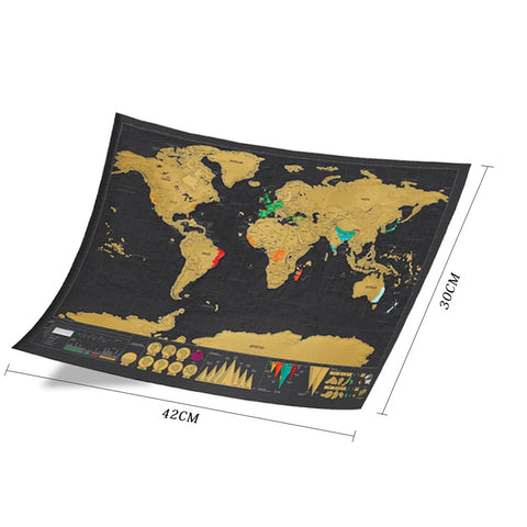 Image of Scratch Off World Map Travel Edition- Cities Included