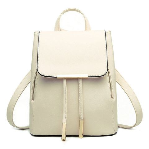 Image of High Quality Stylish Leather Backpack- Multi Color