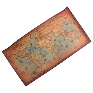 Vintage Nautical World Map