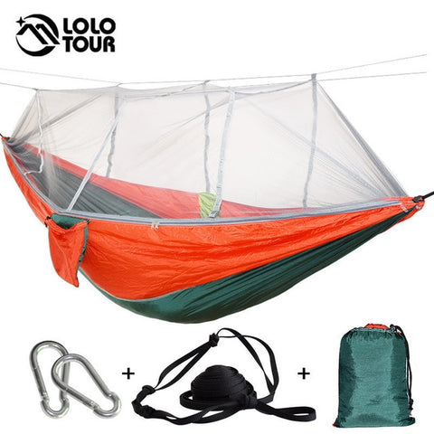 Image of Mosquito Net Hammock Tent With Adjustable Straps