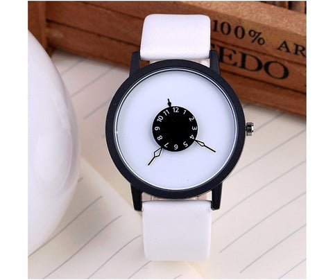 Image of Dial Watch Men/Women Leather Band