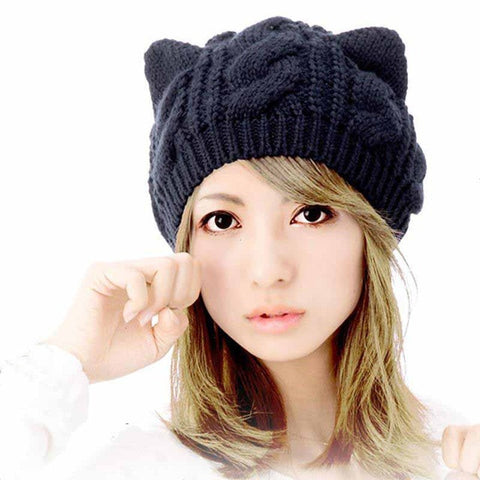 Image of Snow Kitten Knit Beanie