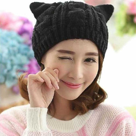 Image of Snow Kitten Knit Beanie