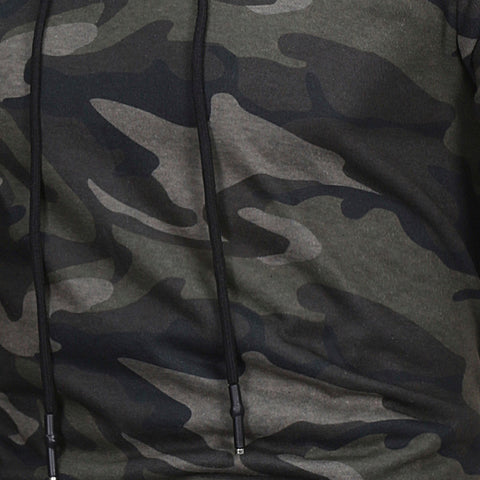 Image of Mens' Long Sleeve Camouflage Hoodie