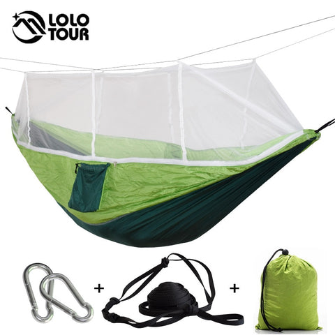 Image of 1-2 Person Outdoor Hammock With Mosquito Net