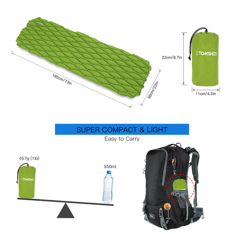 Image of Ultralightweight Outdoor Inflatable Sleeping Mat